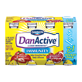 DanActive&nbsp;DanActive Immunity&nbsp;Probiotic Dairy Drink Light Strawberry & Pomegranate Berry 3.1 Oz Full-Size Picture